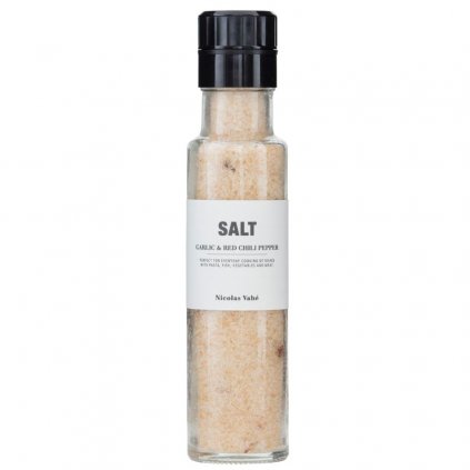 Sól z czosnkiem i czerwonym pieprzem, 325 g, Nicolas Vahé
