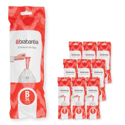 Worki na śmieci B PERFECTFIT 5 l, 200 szt, Brabantia