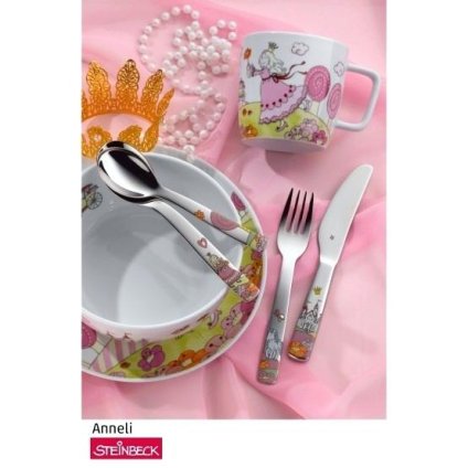 Sztućce dla dzieci 4-częściowe Princess Anneli WMF