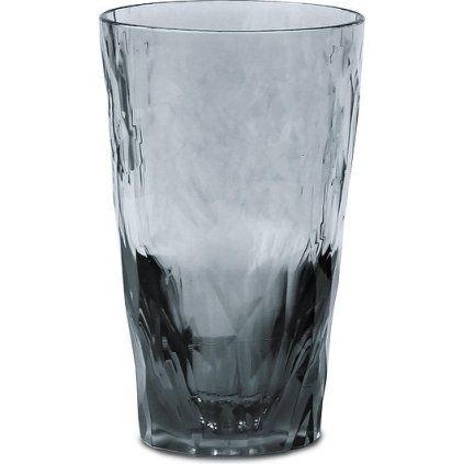 Nietłukąca się szklanka SUPERGLASS CLUB NO.6 Koziol 300 ml przezroczysta szara