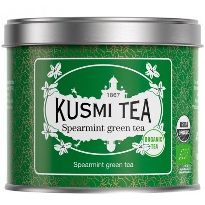 Zielona herbata z miętą, puszka herbaty liściastej 100 g, Kusmi Tea