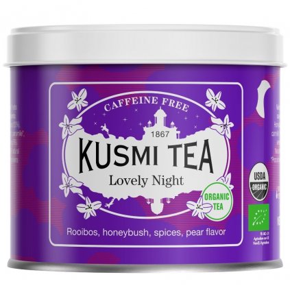 Herbata Rooibos LOVELY NIGHT, puszka herbaty liściastej 100 g, Kusmi Tea