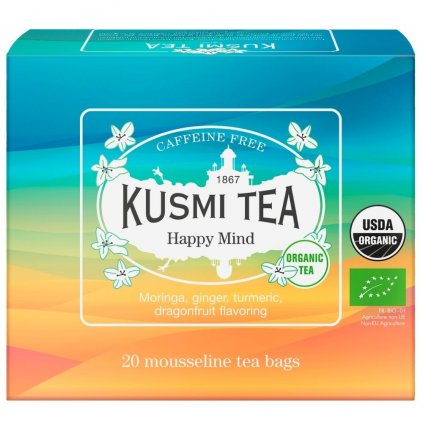 Herbata ziołowa HAPPY MIND 20 torebek muślinowych z herbatą, Kusmi Tea