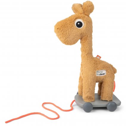 Zabawka do ciągnięcia żyrafa RAFFI Done by Deer Pomarańczowa