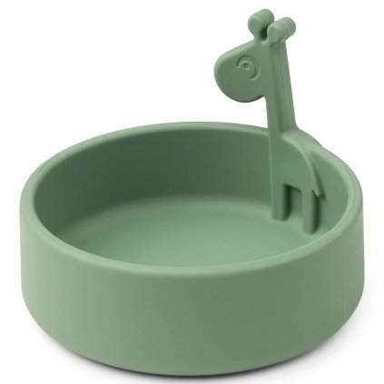 Miseczka dla dzieci z silikonu PEEKABOO RAFFI Done by Deer 275 ml zielona