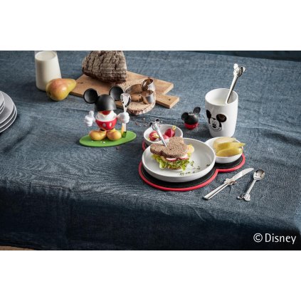 Zestaw koktajlowych widelczyków z talerzem Mickey Mouse WMF