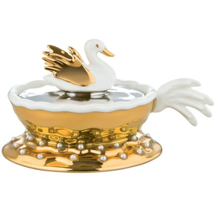 Figurka świąteczna NARCISO, biały i złoty, Alessi