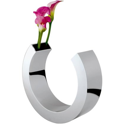 Wazon OMEGA 27 cm, srebrny, Philippi