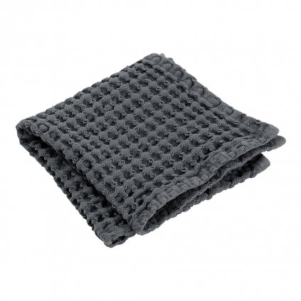 Ręcznik do rąk CARO 30 x 30 cm, szaro-czarny, Blomus