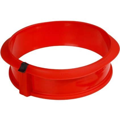 Okrągła forma do ciasta 23 cm, czerwona, silikon, Lékué