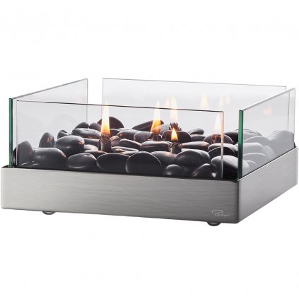 Lampa oliwna FIREPLACE 23 cm, srebrny, Philippi