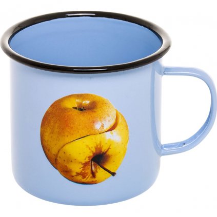 Kubek TOILETPAPER APPLE 10 cm, niebieski, Seletti