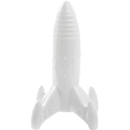 Dekoracja do domu MEMORABILIA MY SPACESHIP 27 cm, biała, porcelana, Seletti