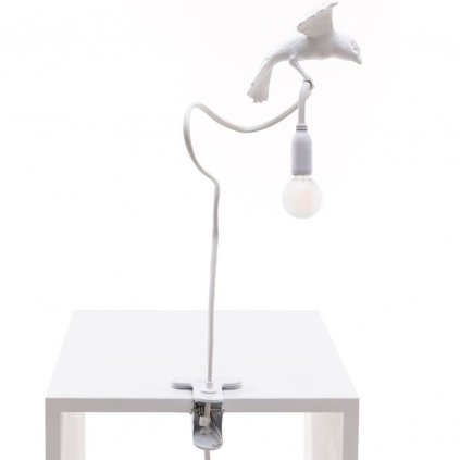 Lampka biurkowa SPARROW CRUISING 100 cm, biała, Seletti