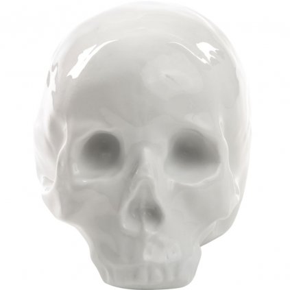 Dekoracja do domu MEMORABILIA MY SKULL 25 cm, biała, porcelana, Seletti