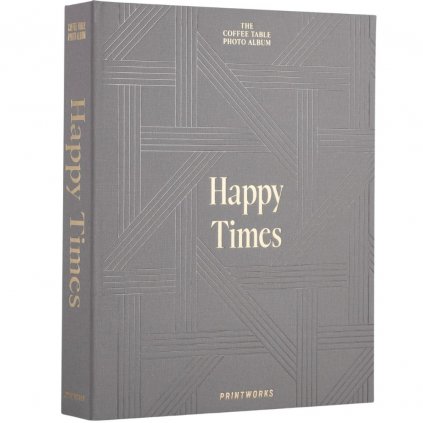 Album na zdjęcia HAPPY TIMES, szary, Printworks