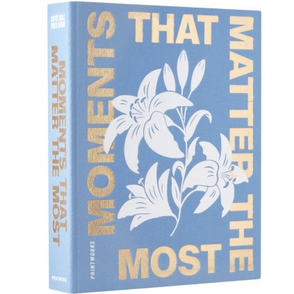 Album na zdjęcia MOMENTS THAT MATTER THE MOST, niebieski, Printworks