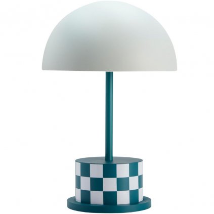 Przenośna lampa stołowa RIVIERA 28 cm, zielona, Printworks