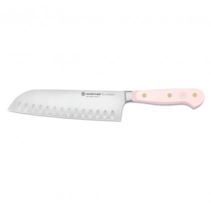 Nóż Santoku CLASSIC COLOUR 17 cm, różowa sól himalajska, Wüsthof