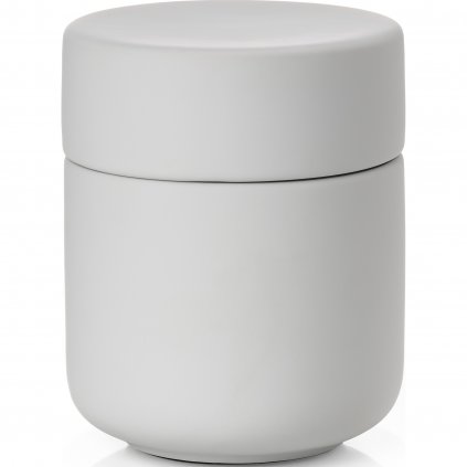 Pojemnik na płatki kosmetyczne UME 10 cm, jasnoszary, ceramiczny, Zone Denmark