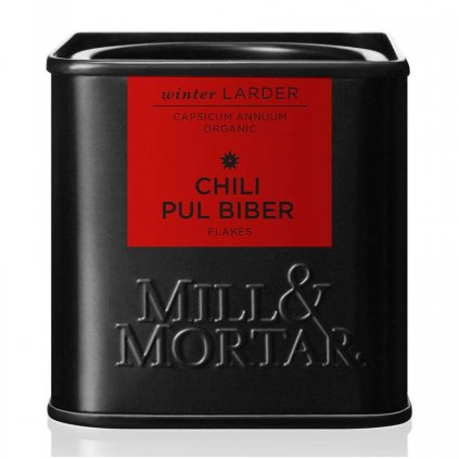 Organiczne chili Pul Biber 45 g, płatki, Mill & Mortar