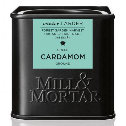 Kardamon zielony, organiczny 30 g, mielony, Mill & Mortar