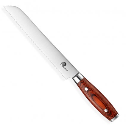 Nóż do ciasta GERMAN PAKKA WOOD 20 cm, brązowy, Dellinger