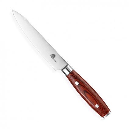 Nóż japoński GERMAN PAKKA WOOD 12 cm, brązowy, Dellinger