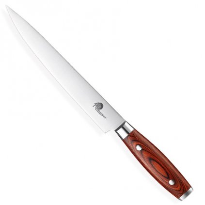 Nóż GERMAN PAKKA WOOD 20 cm, brązowy, Dellinger