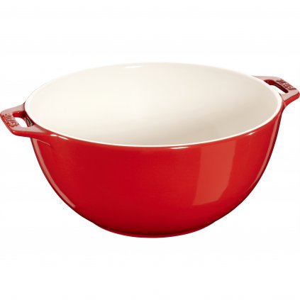 Miska na sałatę 3,2 l, czerwona, ceramiczna, Staub