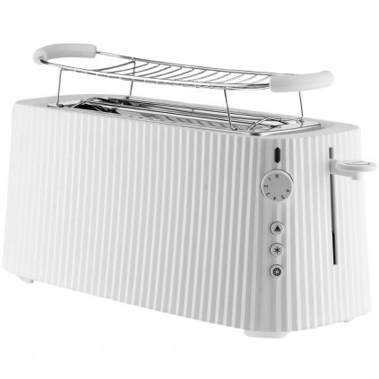 Toster PLISSÉ XXL 46 cm, biały, tworzywo sztuczne, Alessi