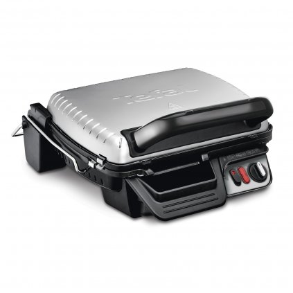 Elektryczny grill kontaktowy ULTRACOMPACT 600 COMFORT GC306012 2000 W, srebrny, Tefal