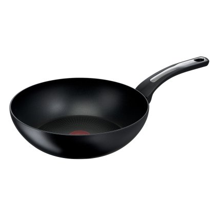 Patelnia wok SELECTION 28 cm, czarna, aluminiowa, Tefal