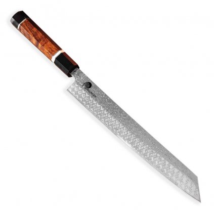Nóż japoński KIRITSUKE BUNKA OCTAGONAL 27 cm, brązowy, Dellinger