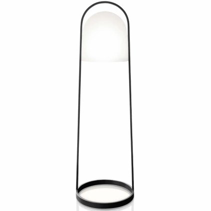 Solarny lampion ogrodowy SUNLIGHT 100 cm, czarny, stalowy, Eva Solo