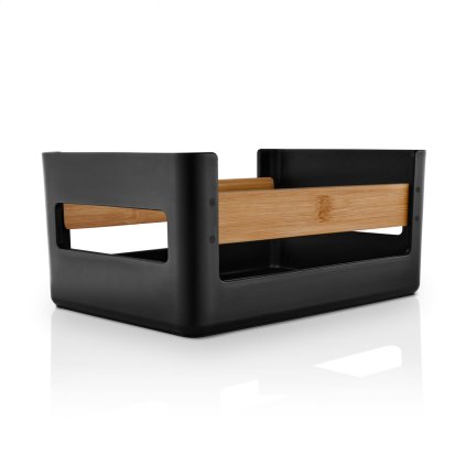 Organizer kuchenny NORDIC KITCHEN 27 x 19 cm, czarny, plastik/bambus, Eva Solo