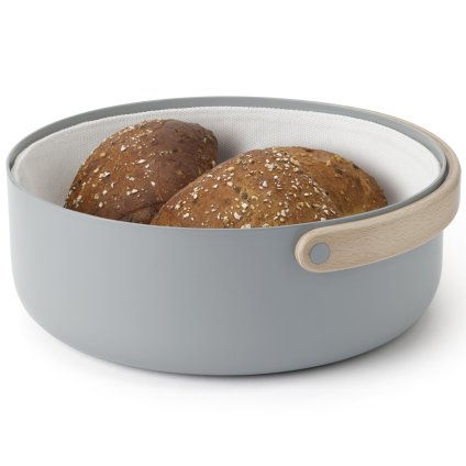 Kosz na pieczywo EMMA 23 cm, szary, aluminiowy, Stelton