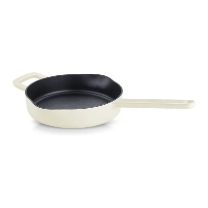 Patelnia uniwersalna MOMENTS 26 cm, kość słoniowa, żeliwna, Fissler
