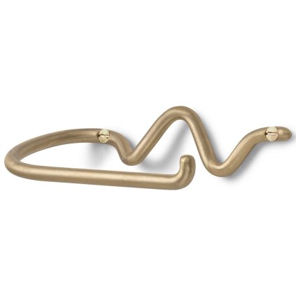 Uchwyt na papier toaletowy CURVATURE 15 cm, mosiężny, firm LIVING