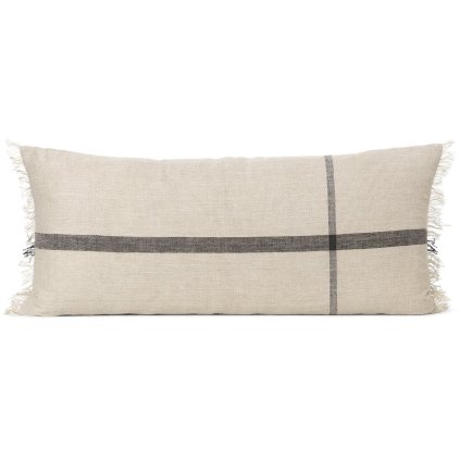 Poduszka dekoracyjna CALM 40 x 90 cm, beżowy, bawełna / len, twarde LIVING