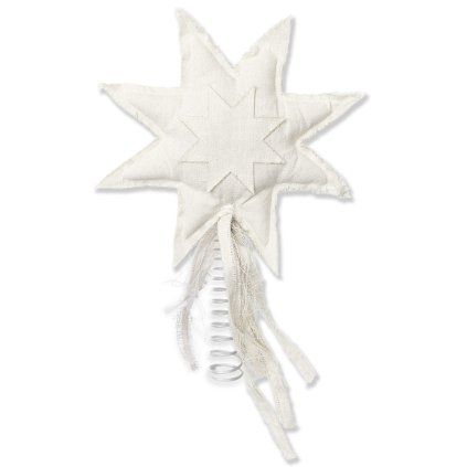 215382 hvezda na vanocni stromek vela 22 x 38 cm bila bavlna ferm living