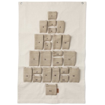 215388 adventni kalendar pine 50 x 69 cm prirodni bavlna ferm living