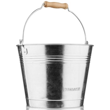 215543 vedro na myti 5 l stribrna kov humdakin
