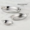 225576 3 pekac provisions 17 x 14 cm sada 2 ks stribrna nerezova ocel hestan
