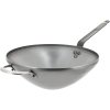 Wok z płaskim dnem MINERAL B 28 cm, stal, de Buyer