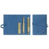 Zestaw do manicure BT TWINOX, 3 el., Gold Edition, niebieski, skóra, Zwilling