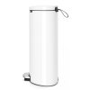 Kosz na śmieci pedałowy FLATBACK 30 l, cichy, biały, Brabantia