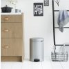 Kosz na śmieci pedałowy NEWICON 20 l, metaliczny szary, Brabantia