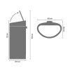 Kosz na śmieci dotykowy TOP BIN NEW 40 l, szary metalik, Brabantia