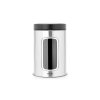 Pojemnik kuchenny WINDOW CANISTER 1,4 l, odporny na odciski palców, stal matowa, Brabantia